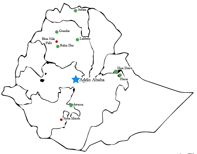Addis Ababa Map